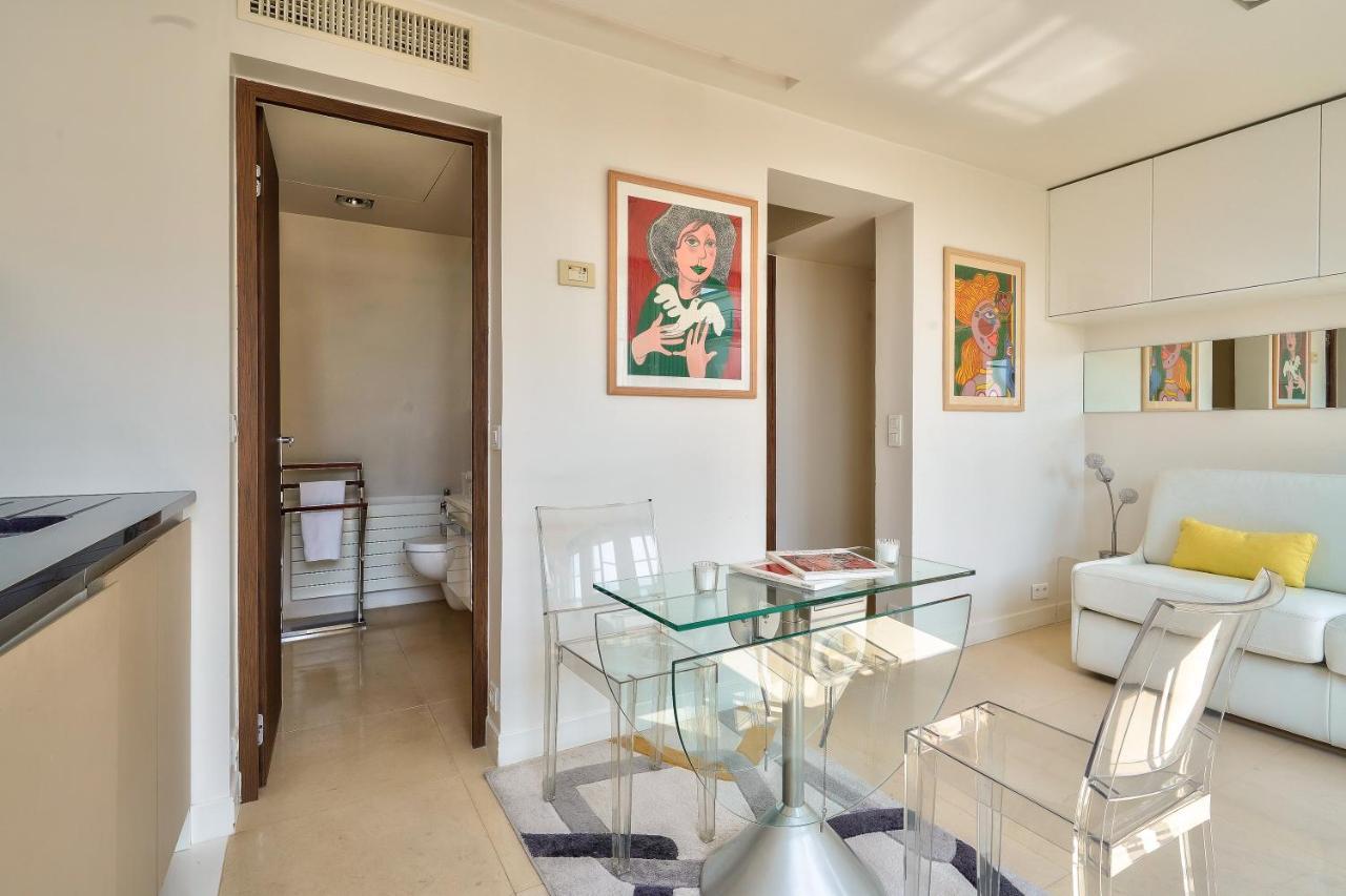 Designed Studio With Ac-Terrasse Vue Tour Eiffel Paris Luaran gambar